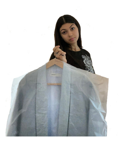 Pack of 50 Translucent Garment Bags 60x90cm for Suits and Shirts 0