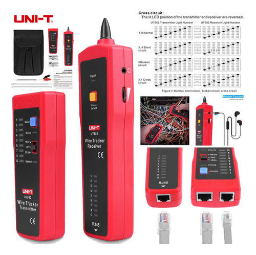 Uni-t Ut682 Teléfono Red Cable Línea Cable Tracker Probador 4