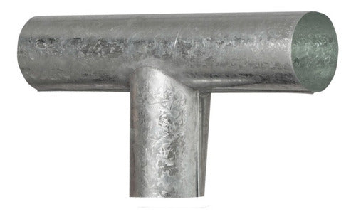 Meflex Ramal De 3 Pulgadas T (90°) / Y (45°) De Chapa Galvanizada 0