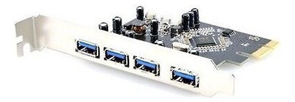 4 Puertos Usb 3.0 Pci-e Pci Express Tarjeta Adaptador Via Ch 3