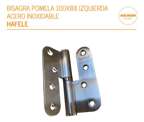 Bisagra Pomela 100 Mm Brazo Izquierda Hafele 926.20.103 2