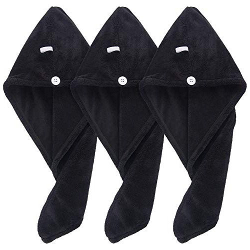 Sinland Microfiber Hair Drying Towel Turban 1