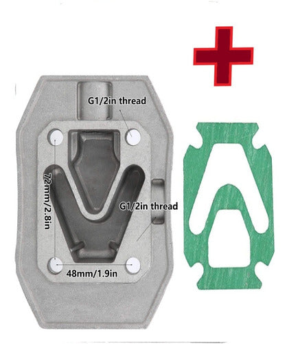 Tapa Y Junta Cilindro Compresor 50 Litro Niwa Gamma 72x48 0