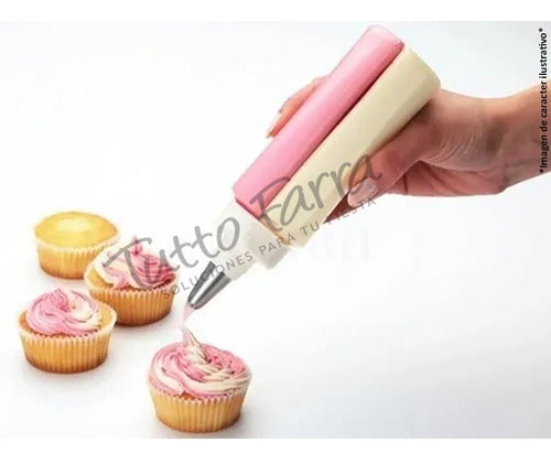 Tutto Farra Double Decorating Bottle with Spout for Cakes and Cupcakes 1