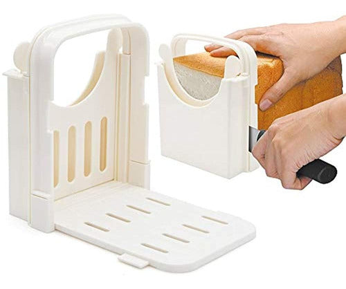 Amyhome Bread Slicer, Adjustable Toast Cutter 0