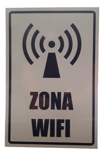 Impresionart Sticker Vinilo Adhesivo Zona Wifi 0