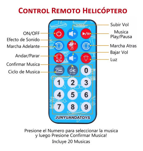 Special Remote Control Helicopter with Light and Sound 5