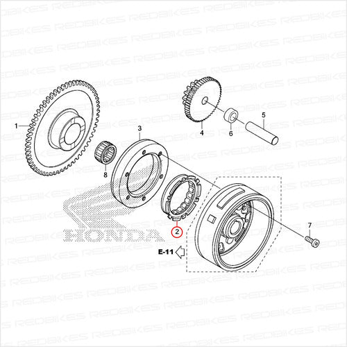 Rodillos Bendix Original Honda Xr 125 L Original Ew 1