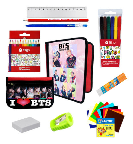 Marrotex Oferton Carpeta + Cartu + Utiles Bts K-pop #221 0