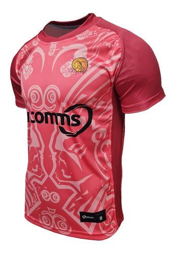 Rugby Shirt Kapho Exeter Chiefs Pink Premiership Adults 1