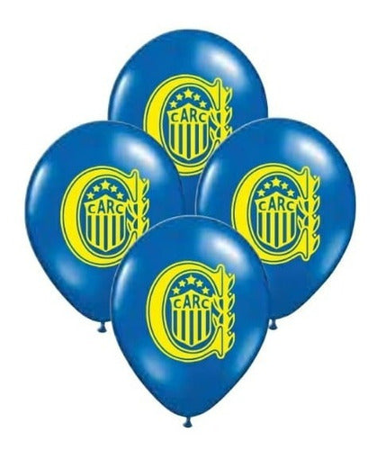 Chirimbolos Globos Rosario Central 12 Pulgadas X 10 Unid 0