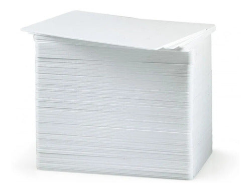 IDENTIMAX Plastic PVC White Cards CR80 Pack of 500 Units 1