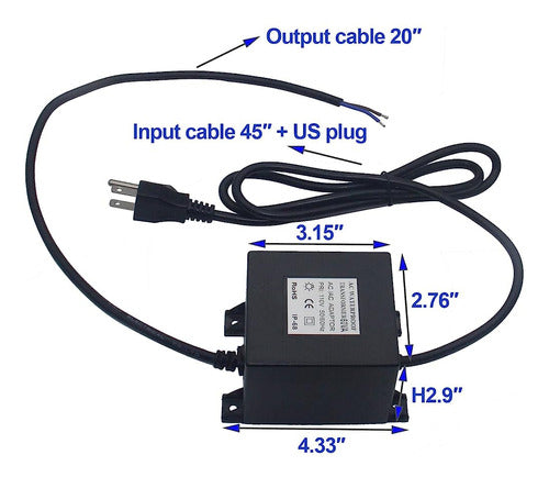 Transformador Jsn & Pc 12v Ac, Fuente De Alimentación De Baj 1