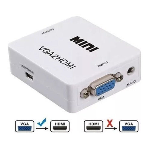 Miaband VGA To HDMI Converter With Analog To Digital Audio 2