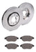 Kit Discs and Brake Pads for Citroen C3 Aircross Picasso Set of 2 0