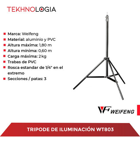 Weifeng Tripod for Illuminators WT803 1.80m 1