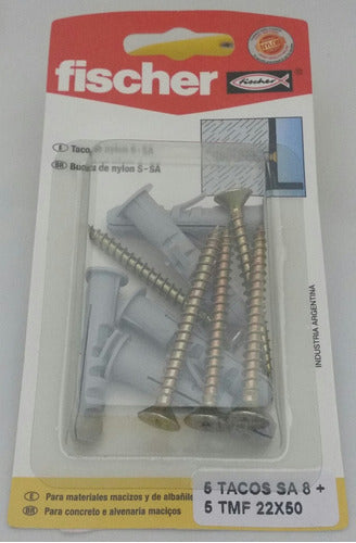 Fischer 5 Tarugos S8 + 5 Screws Super Offer 1