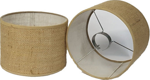 ILUMINACION.ANETT Burlap Lampshade for Nightstand - 30 x 20 cm 0