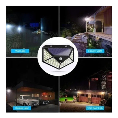 Uruventas Solar Motion Sensor Outdoor LED Light 100 Leds 1