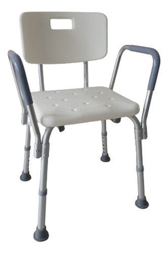 Ortopedia Libertad Adjustable Aluminum Shower Chair with Armrests 0