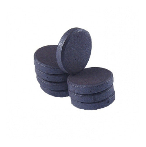 20 Black Ceramic Round Magnets 14x3mm 0