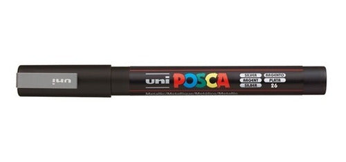 Uni-Posca 15766 Fiber Marker PC-3M Silver 0