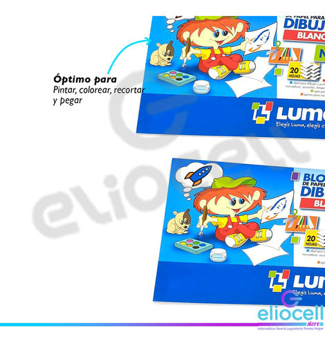 Luma Block De Dibujo Blanco N° 5 Pack X 10 3