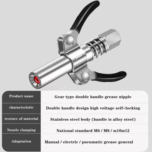 3x Acoplador De Graxa 10000 Psi Bico Injetor De Óleo De Pont 4