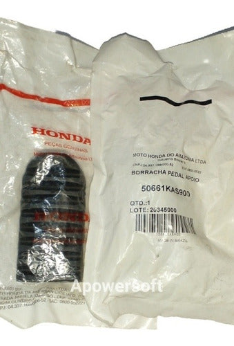 Honda NX350 Sahara Front Pedal Rubber OEM 50661KAS 0