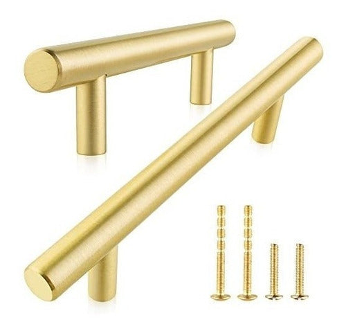 Qogrisun Tiradores De Muebles 220mm(160mm E/agujeros)dorado Cepill X5 0