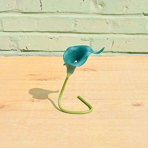 Mandy's 20pcs Teal Flowers Artificial Calla Lily Silk Flower 4