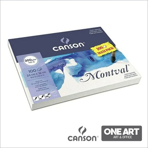 Canson Montval Watercolor Paper Block 24x32 300g Maxipack 100 Sheets 2