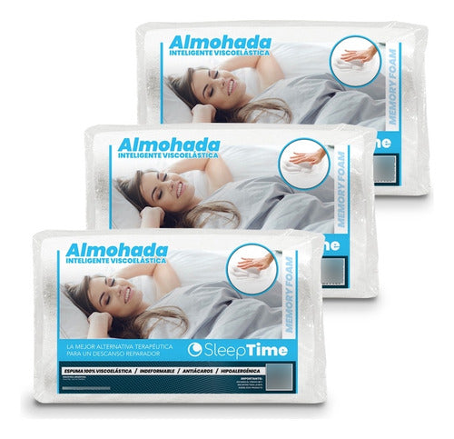 SleepTime Combo X3 Smart Pillows 70x40 with Cover 6