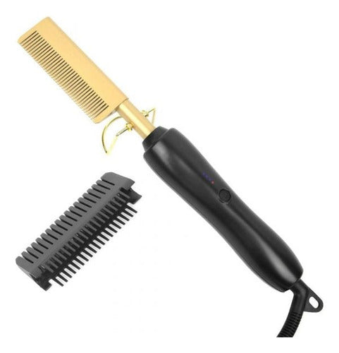 Rumish Copper Hair Straightener Comb for Wet and Dry Use 0