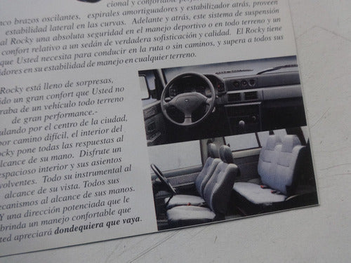 Vintage Daihatsu Rocky Original Advertising Brochure Not Jeep Manual 2
