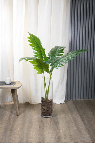 Hoja De Filodendro Planta Artificial 105cm Calidad Premium 1