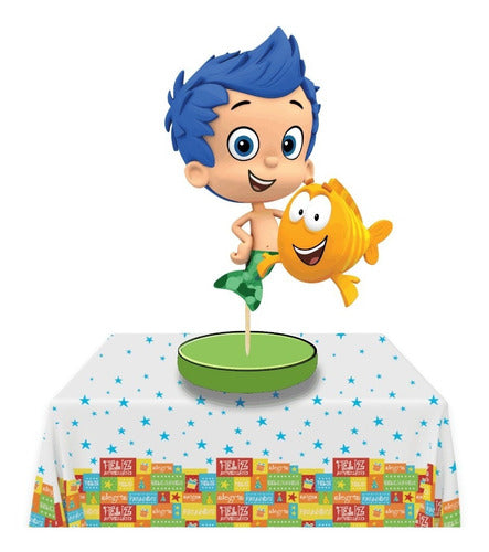 Toquitos Artesanías Centro De Mesa Bubble Guppies Decoraciónes 0