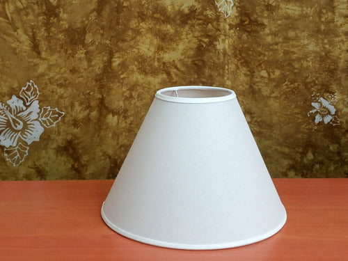 White Conical Floor Lamp Shade 10-25/16 cm Height Pr 1