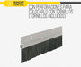 70cm Aluminum Brush Door Sill Seal - Set of 5 by Raketa 6