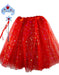 Kit Carnaval Com Luz Fantasia Kit Folia Saia Tule Coroa Led 4