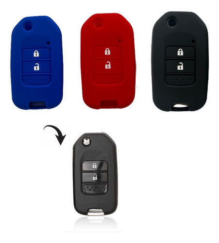 Generic Honda Hrv Crv Silicone Key Cover 2 Buttons 0