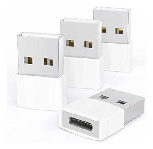 Paquete De 4 Adaptadores Syntech Usb A Usb C, Convertidor Ti 0