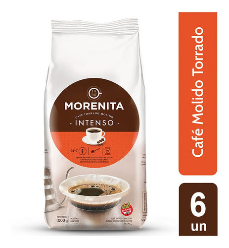 Morenita Coffee Ground Intense 1 Kg x 6 Units 0