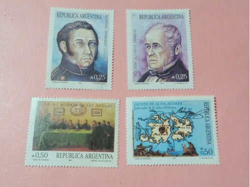 Argentina 1987 Mint Stamp Set of 4 Historical Commemorations #66 0