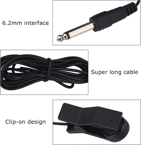 Zebra Pickup-50 Acoustic and Folk Guitar Contact Microphone with 2.4m Cable 7