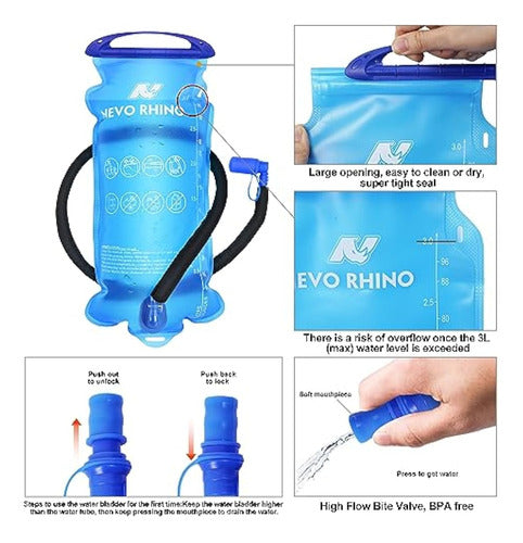 N Nevo Rhino Mochila De Hidratación, Paquete De 5