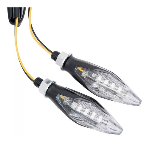 Kit 4 Faros Luz Led De Giro Universal Para Moto A-vip 3