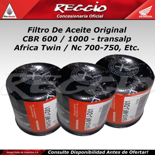 Honda Original Oil Filter for CBR NC VTR Transalp Africa 0