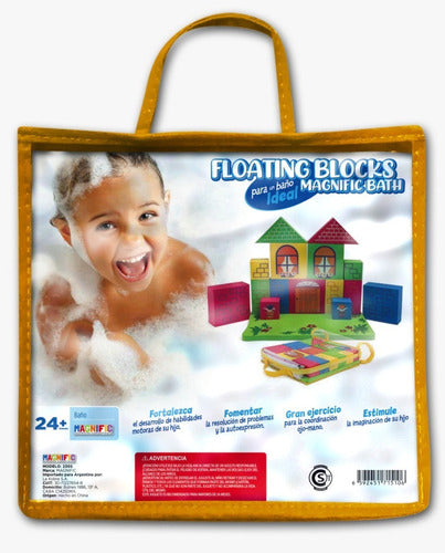 Magnific Floating Bath Blocks Toy Set for Water Play 0