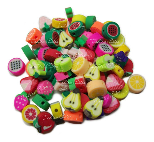 Indira Qian® Fimo Fimu Assorted Fruits for Bijou Making X100 0